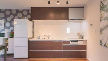 Luxury Villa | Private kitchen | Fridge, microwave, stovetop, dishwasher