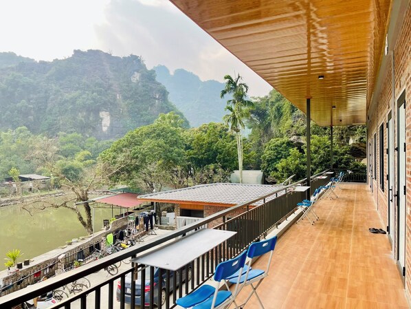 Basic Double Room, Mountain View | Terrace/patio