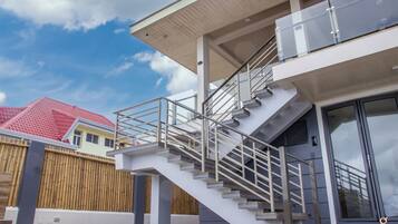 Outdoor banquet area