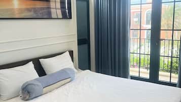 Deluxe-Villa, Balkon, Gartenblick | 3 Schlafzimmer, kostenloses WLAN