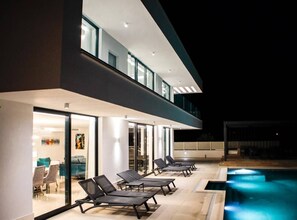 Villa (Six Bedroom Villa with Pool) | Outdoor pool | Outdoor pool, sun loungers - Sunset Serenity Villa With Pool, Gym and Sauna (Kastela)