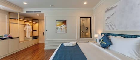 Chambre supérieure, 1 trÚs grand lit | Bureau, accÚs au Wi-Fi (inclus), literie fournie