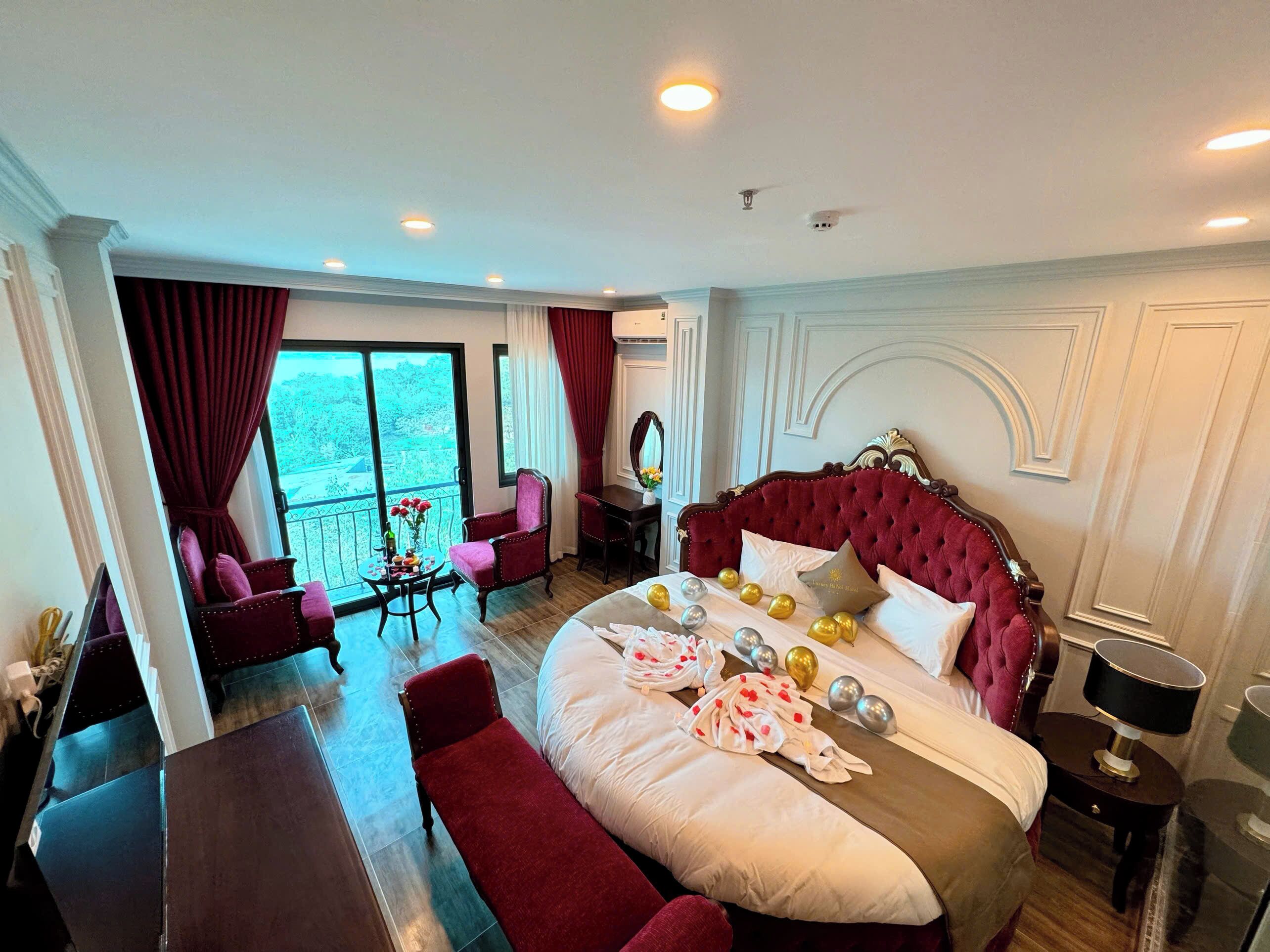 Chambre Double Luxe, 1 très grand lit, vue fleuve | Literie hypoallergénique, couette en duvet d'oie
