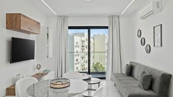 Superior Apartment, City View | 1 bedroom, in-room safe, blackout curtains, soundproofing
