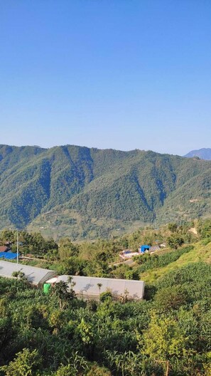 Comfort Double Room, Balcony, Garden View | Balcony view - jay sambhoo pumdikot lodge (Pokhara)