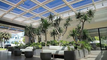 Outdoor banquet area