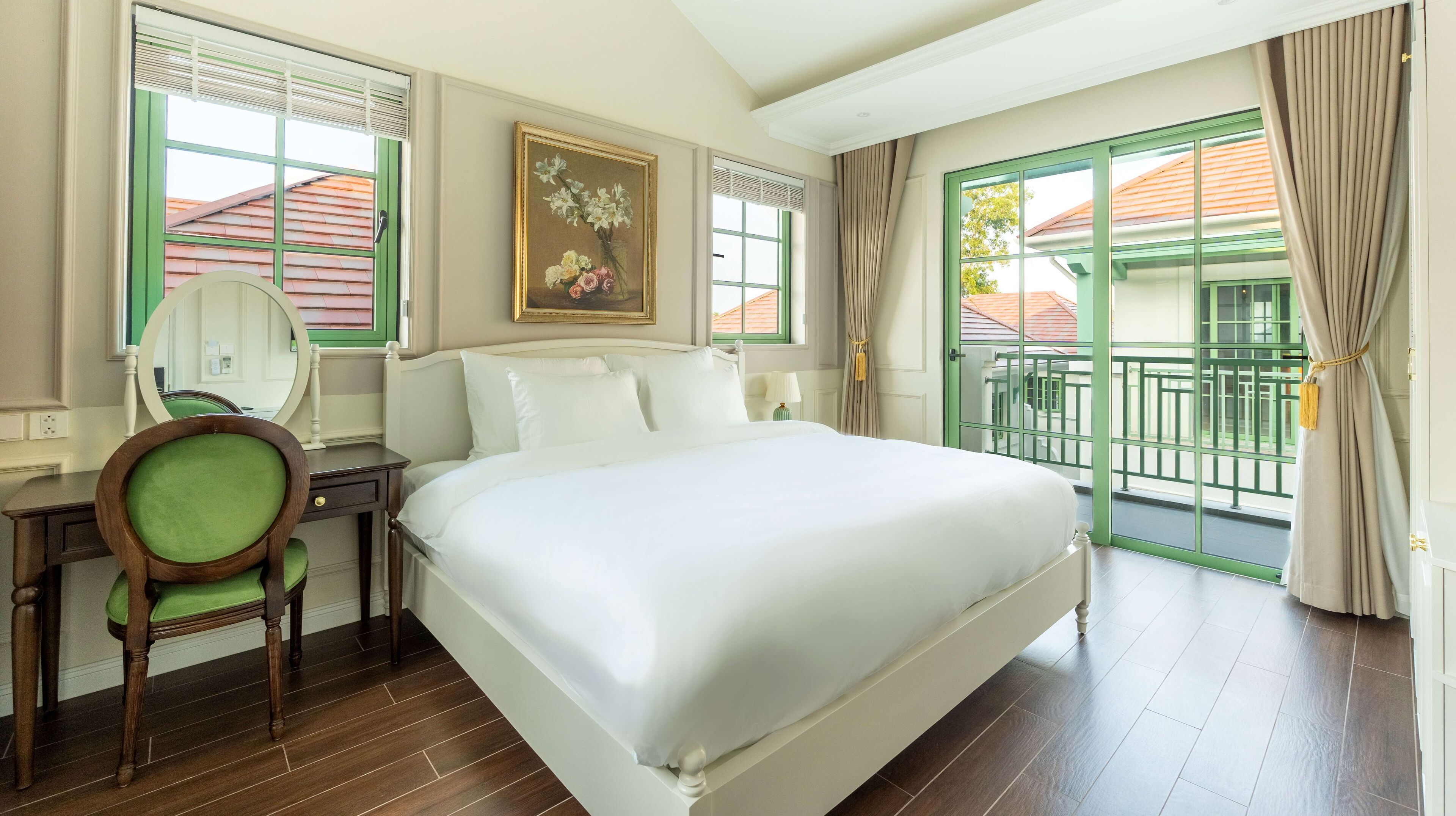 Villa de lujo | Ropa de cama de alta calidad, colchones viscoelásticos, minibar