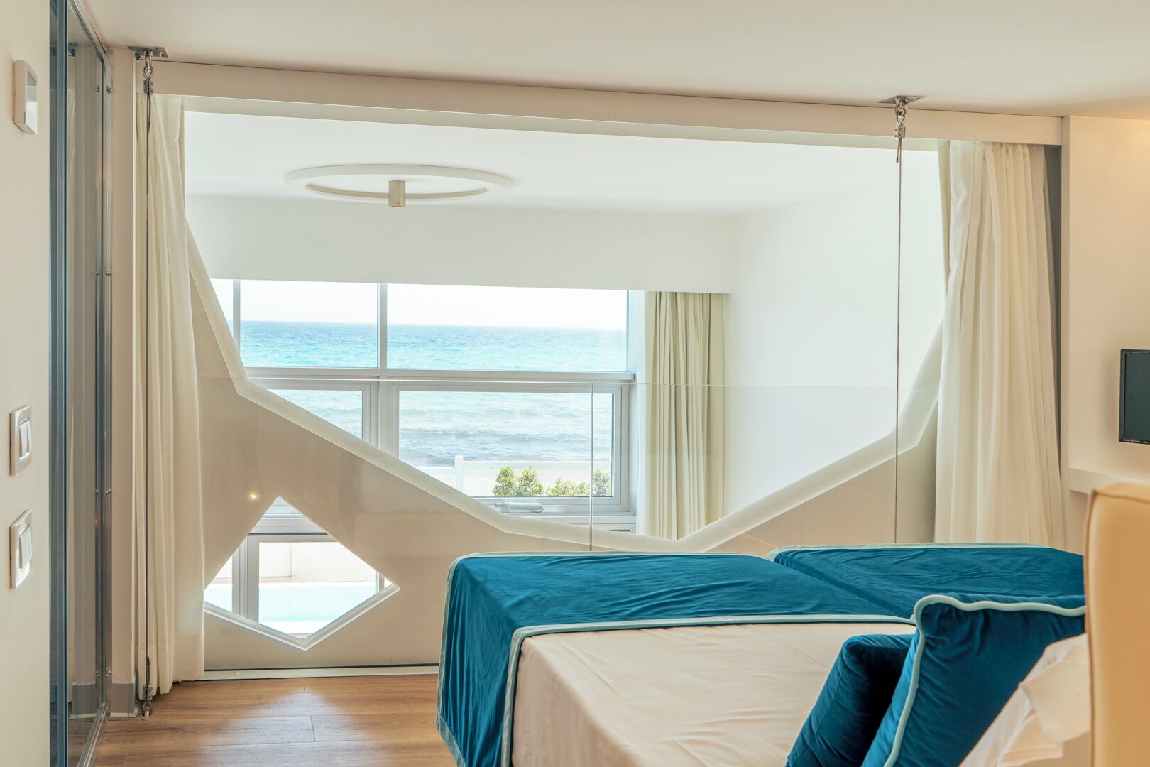 Premium Double or Twin Room, Patio, Sea View | Premium bedding, down comforters, memory foam beds, free minibar items