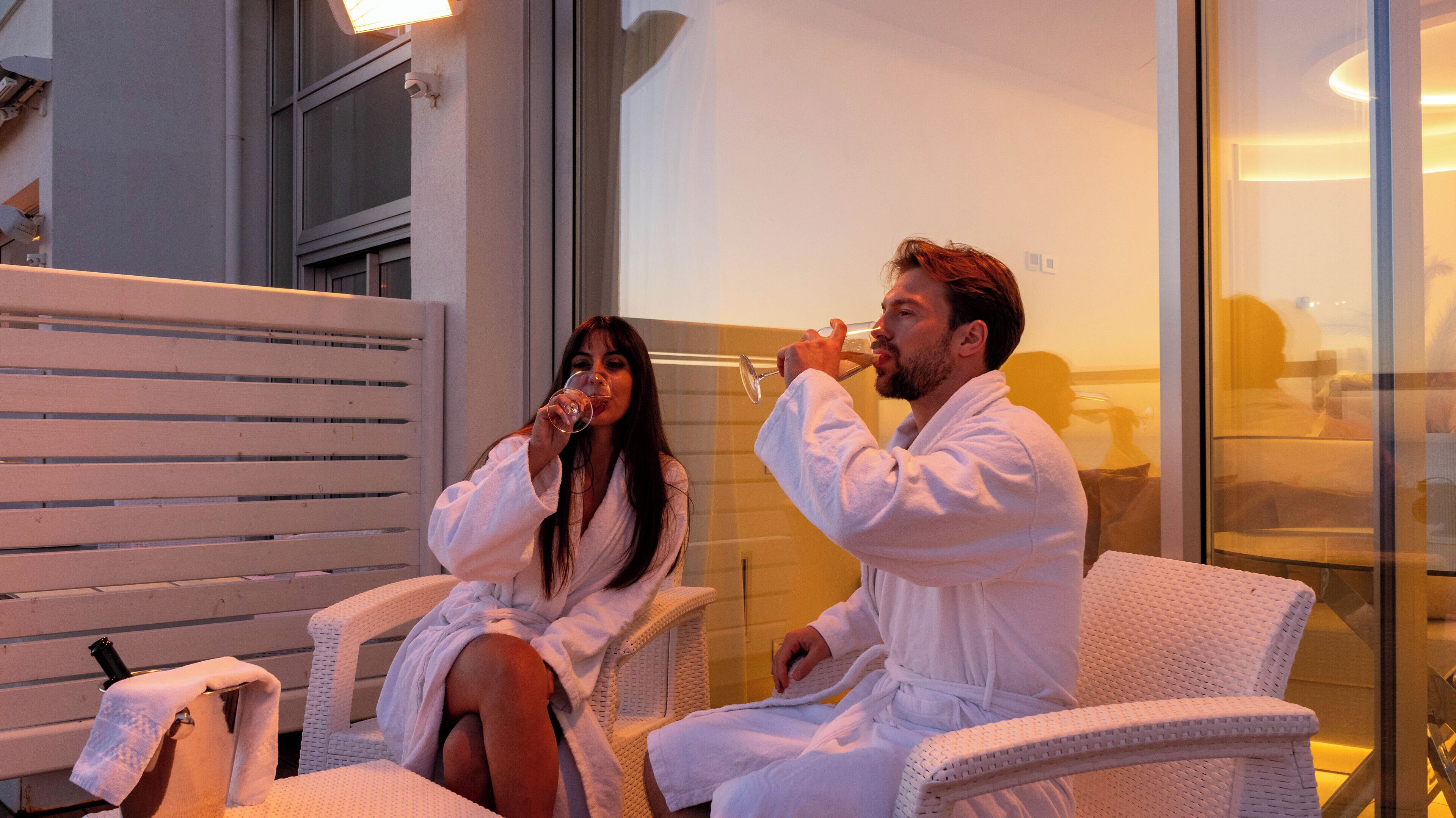 Premium bedding, down duvets, memory-foam beds, free minibar items