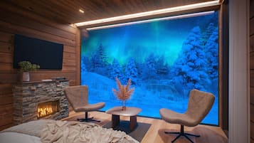Premium-Maisonette, Parkblick (Arctic Sky Suite) | Ausblick vom Zimmer
