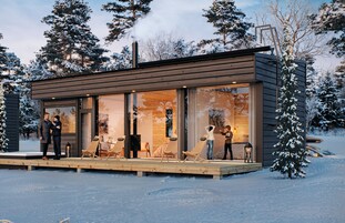 Chalet Deluxe, vistas al parque (Arctic Sky Villa) | 1 dormitorio, wifi gratis, ropa de cama