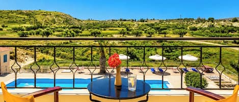 Comfort Studio, Balcony, Pool View | Balcony view