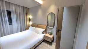 ลักซ์ชัวรี่อพาร์ทเมนท์, วิวภูเขา, ชั้นเอ็กเซกคิวทีฟ | 2 ห้องนอน, เครื่องนอนระดับพรีเมียม, ห้องพักตกแต่งอย่างมีเอกลักษณ์