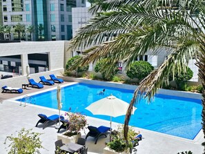A heated pool