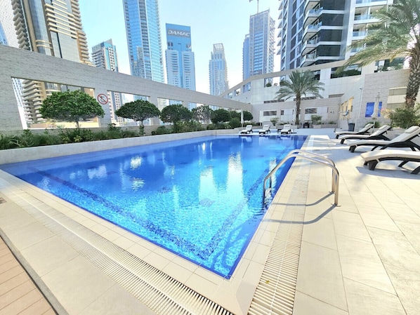 A heated pool