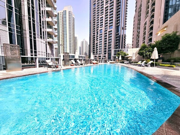 A heated pool