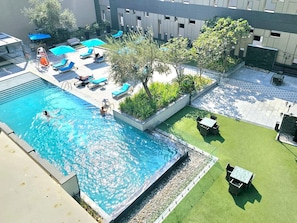 A heated pool