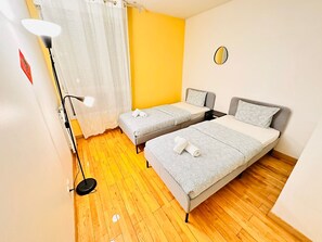 2 bedrooms, iron/ironing board, WiFi, bed sheets