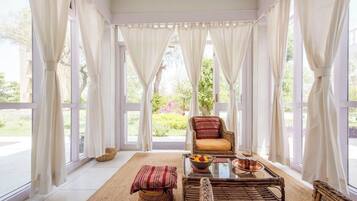 King Size Double Bed Room, Balcony, Garden View