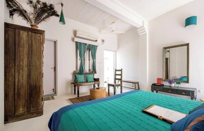 King Size Double Bed Room, Balcony, Garden View