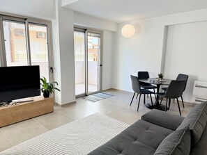 Apartment, 1 Bedroom, Balcony, City View | Living area - Azure Loft - 3min Walk to Beach, 10min to Old Town (Chania)