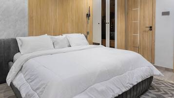 2 habitaciones, tabla de planchar con plancha, wifi y ropa de cama