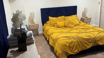 1 habitación, tabla de planchar con plancha, wifi y ropa de cama