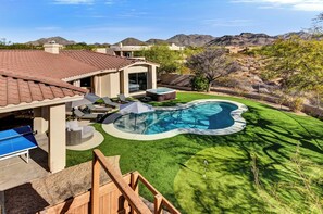 A heated pool