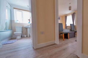 House | Bathroom | Combined shower/tub, deep soaking tub, hair dryer, towels