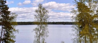 Unique accommodation by the lake, private beach, secluded location, only 35 min from Stockholm