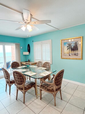 Dining - Holiday Villas III-405 in Indian Shores- 2 bedroom gulf front condo! (Indian Shores)