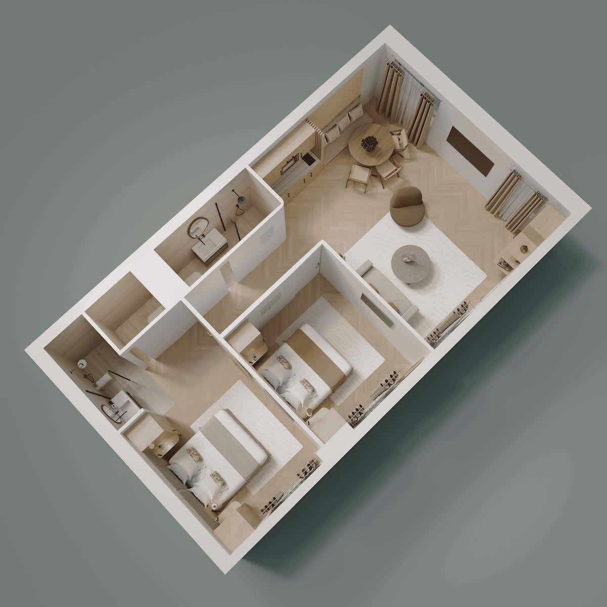 مخطط تصميم الطابق