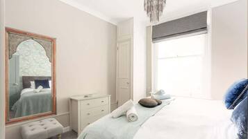 2 bedrooms, iron/ironing board, travel crib, WiFi