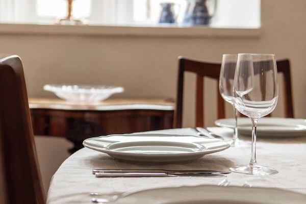 Dining table for six.