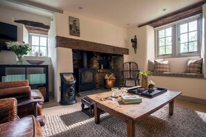 TV, fireplace - Delightful Cottage Retreat (Bradford-on-Avon)