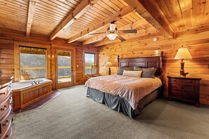 3 bedrooms, iron/ironing board, WiFi, bed sheets - Mountainside Stay for 12 w/Hot Tub & Mtn Views (Sevierville)