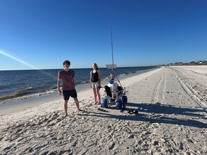 Solstolar och strandhanddukar