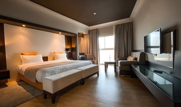 Premium Double Room | Premium bedding, in-room safe, laptop workspace, free WiFi - Mira Palace Hotel (Al Hoceima)