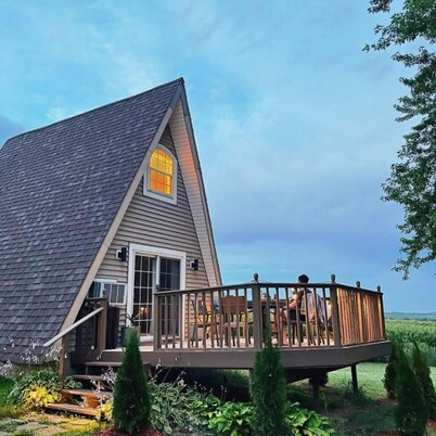 🏠 Mid-Century A-Frame Near Galena | Stargaze | Couples Retreat | 1 Bed/1 Bath