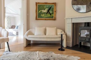 Télévision, cheminée