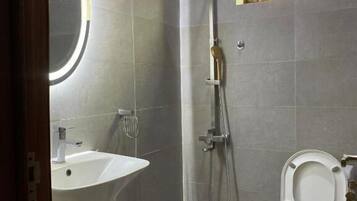 Towels, soap, toilet paper