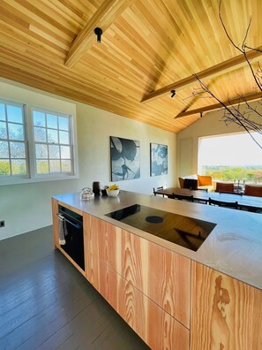 Fridge, microwave, oven, stovetop - Classic European Luxury in Cooperstown NY (Cooperstown)