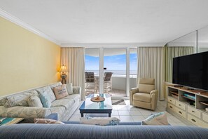 Condo, Multiple Beds (Perdido Sun 202) | Living area | TV - Perdido Sun 202 (Pensacola)