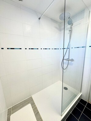 Shower, hair dryer