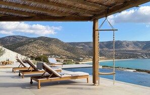 Piscine extérieure, piscine chauffée