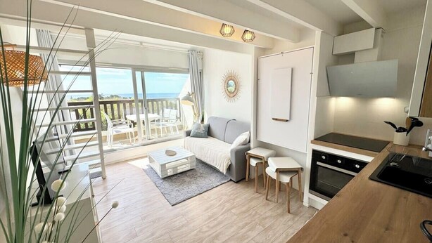 TV - Superbe appartement duplex - Vue mer - Piscine (Guidel)