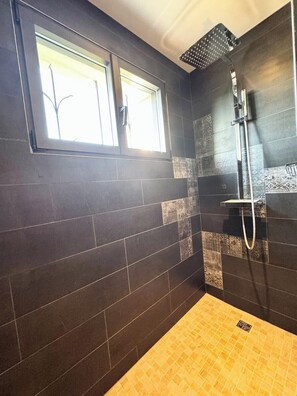 Shower, hair dryer
