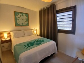 2 bedrooms, iron/ironing board, free WiFi, bed sheets