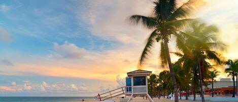 Sun loungers, beach towels