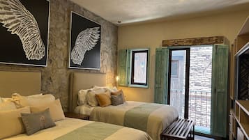 Apartamento | Cofres nos quartos, ferros/tábuas de passar roupa, Wi-Fi de cortesia